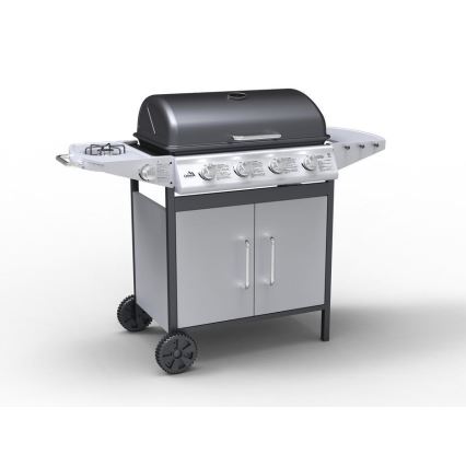 Gasgrill 4-Brenner, Edelstahl