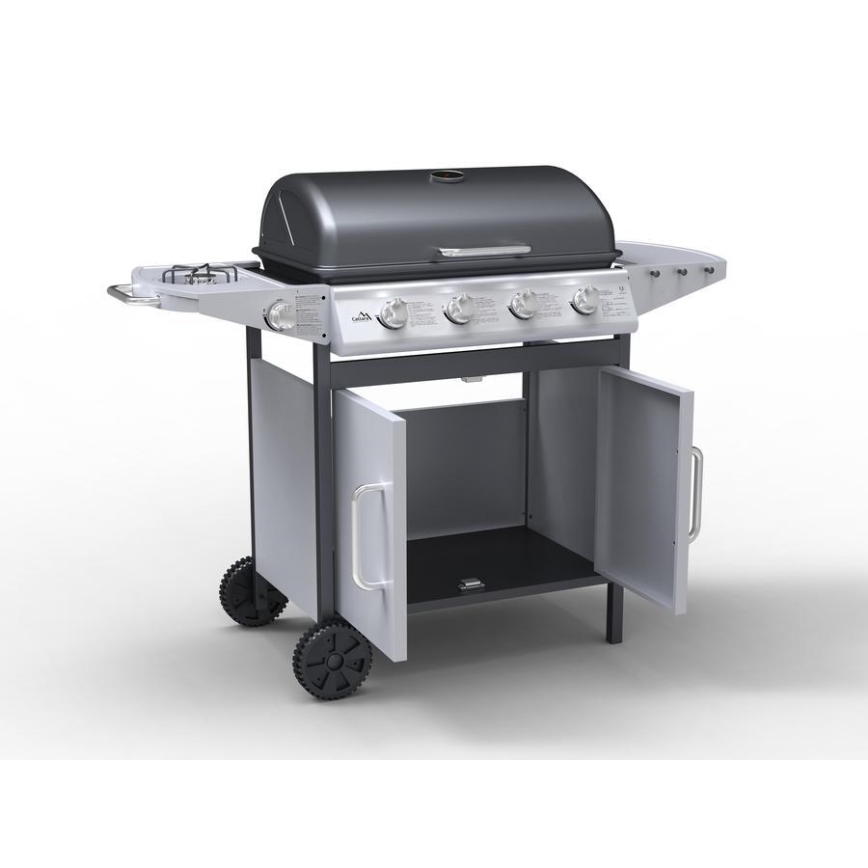 Gasgrill 4-Brenner, Edelstahl