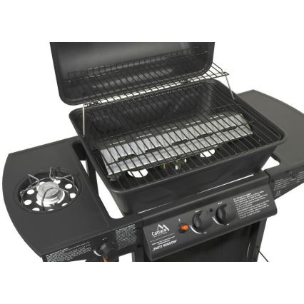 Gasgrill mit 3 Brennern, schwarz