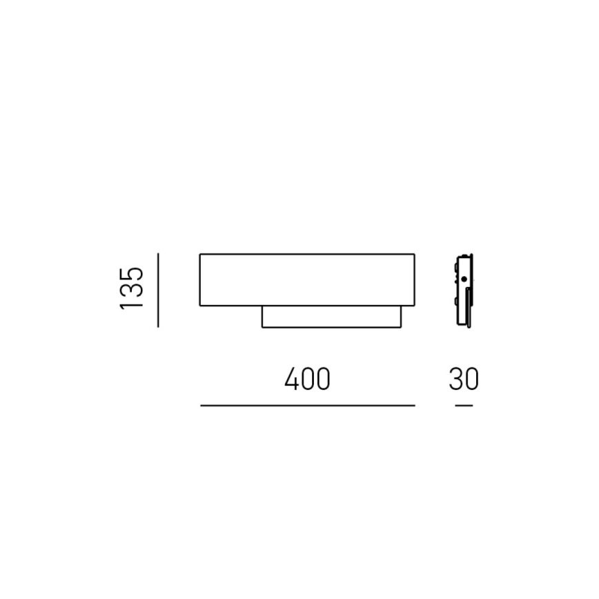 Gea Luce DOHA A P B - LED-Wandbeleuchtung DOHA LED/15W/230V 40 cm weiß