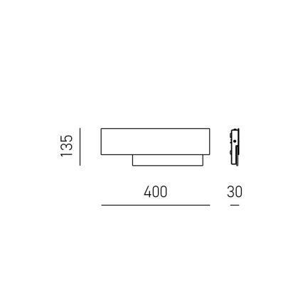 Gea Luce DOHA A P T - LED-Wandbeleuchtung DOHA LED/15W/230V 40 cm beige