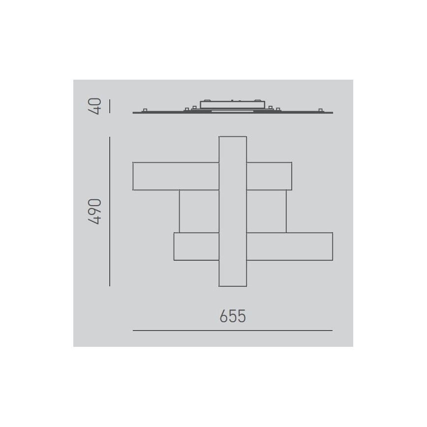 Gea Luce DOHA P P A - LED-Deckenleuchte DOHA LED/30W/230V 65,5 cm mattes Chrom