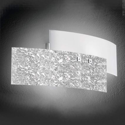 Gea Luce LARA A P arg - Wandleuchte LARA 2xE14/42W/230V silbern