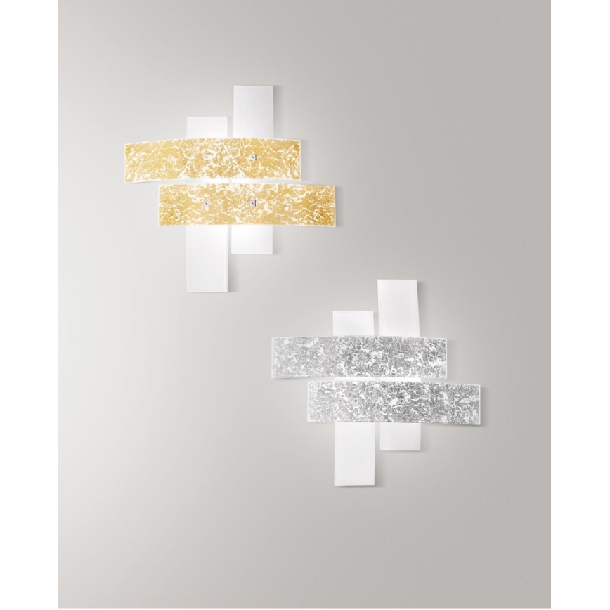 Gea Luce LARA P M arg - Deckenleuchte LARA 2xE27/70W/230V 70 cm silbern