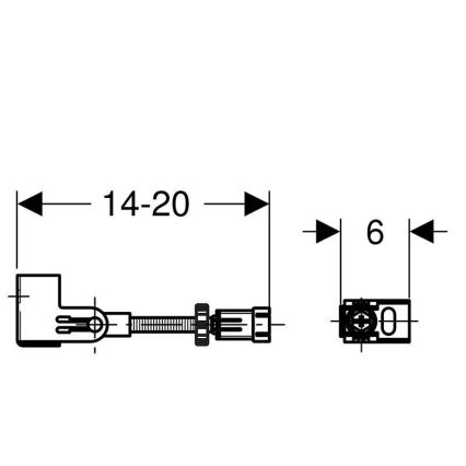 Geberit 111.835.00.1 - Duofix-Wandbefestigungsset, 2 Stück