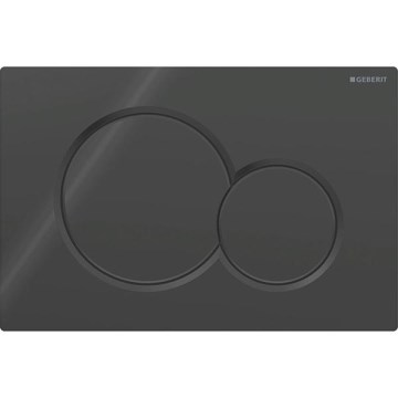 Geberit 115.770.DW.5 - Betätigungsplatte Sigma01 Round 24,6x16,4 cm, schwarz