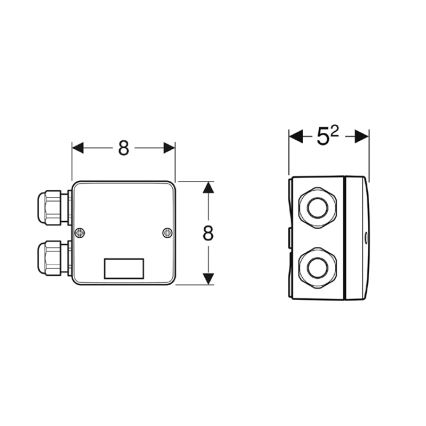 Geberit 244.120.00.1 - Kombinierte Anschlussdose