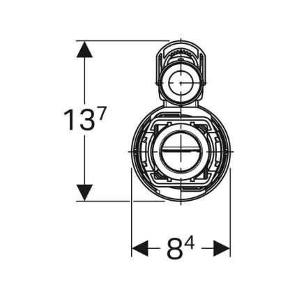 Geberit 282.350.21.2 - Spülventil für Zweimengenspülung Typ 290
