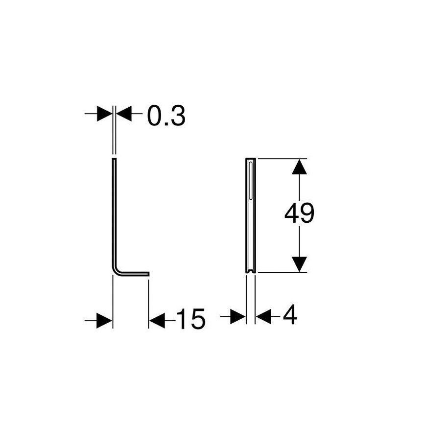 Geberit 457.888.26.1 - Set mit 2 Kombifix-Stützen