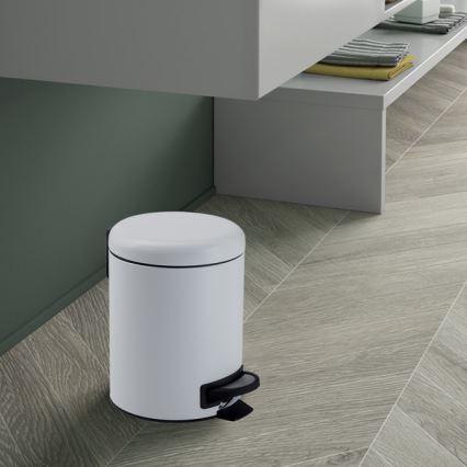 Gedy - Abfalleimer POTTY 3 l Soft-Close weiß