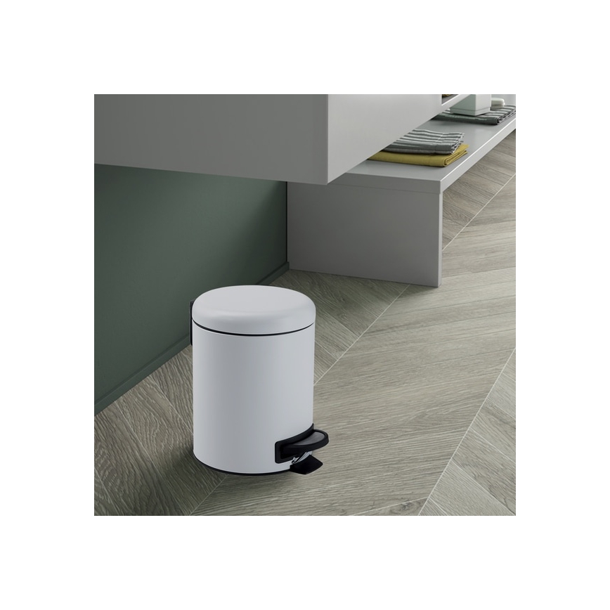 Gedy - Abfalleimer POTTY 3 l Soft-Close weiß