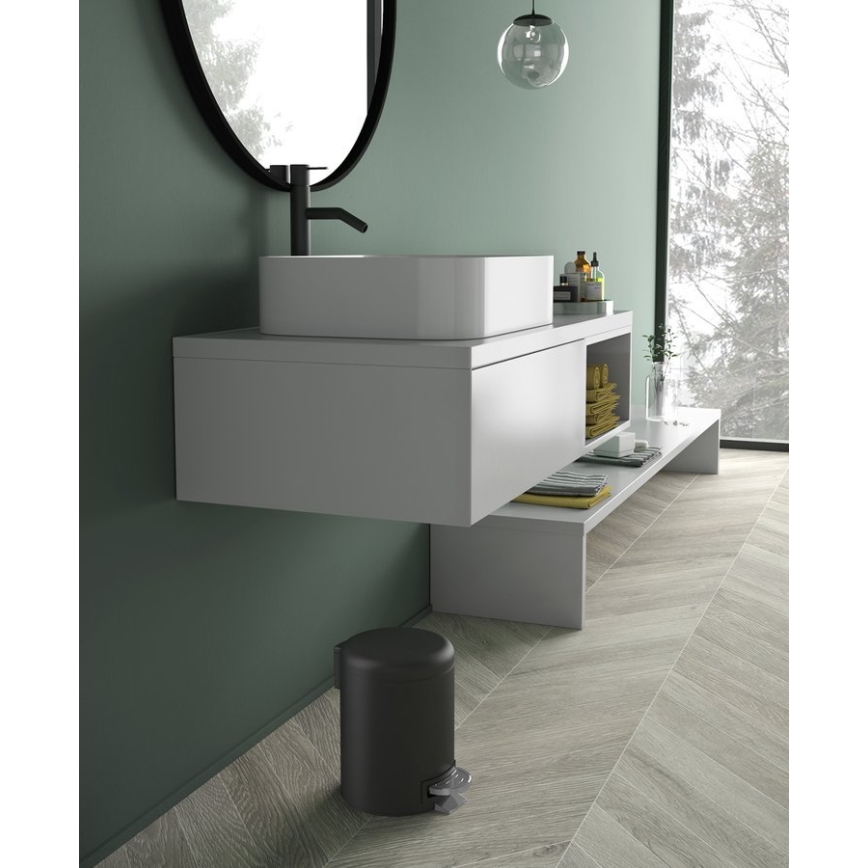 Gedy - Abfalleimer POTTY 5 l, Soft-Close, matt schwarz