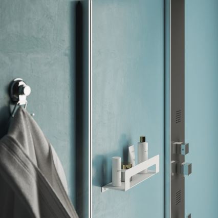 Gedy - Ablage mit Handtuchhalter CLEO 50 cm mattweiß