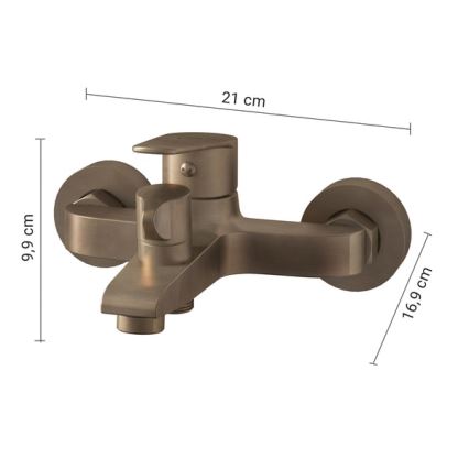 Gedy - Badewannenarmatur COMO in Bronze