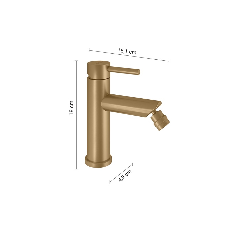 Gedy - Bidet-Armatur COMO 18 cm goldfarben