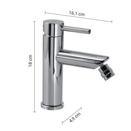 Gedy - Bidet-Armatur COMO 18 cm, Hochglanzchrom