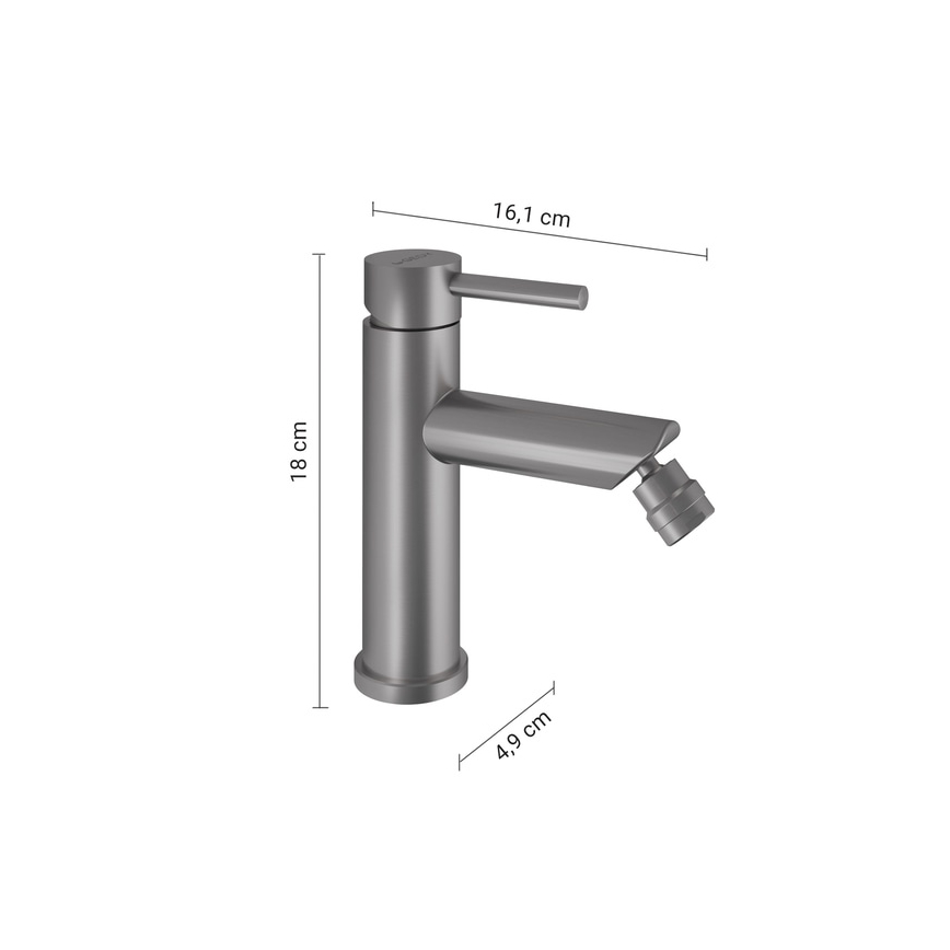 Gedy - Bidetarmatur COMO 18 cm mattchrom
