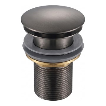 Gedy - CLICK-CLACK Waschbecken-Ablauf Ø 6,6 cm, metallicgrau