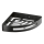 Gedy - Dusch-Eckablage SMART 21x4,5 cm matt schwarz
