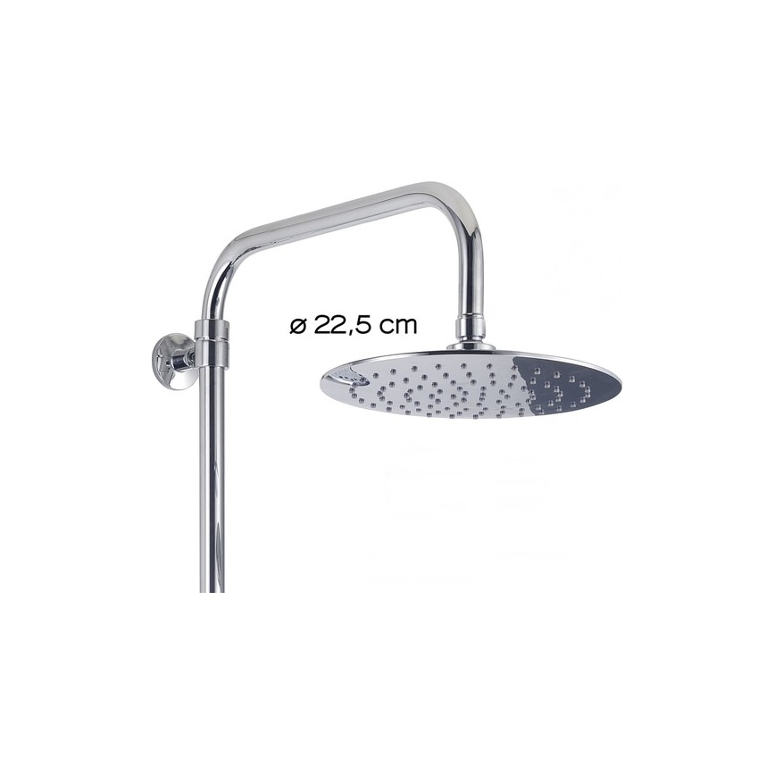 Gedy - Duschset STAR PLUS mit Einhebelmischer, glänzender Chrom