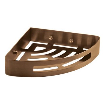 Gedy - Eckablage für die Dusche PIRENEI in Bronze