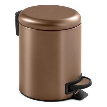 Gedy - Mülleimer POTTY 5 l mit Soft-Close-Funktion, Bronze