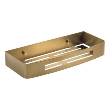 Gedy - SMART Wand-Duschablage 30x12,8 cm mattgoldfarben