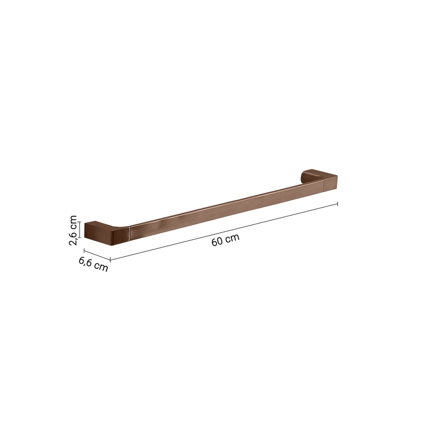 Gedy - Wand-Handtuchhalter PIRENEI 60 cm Bronze