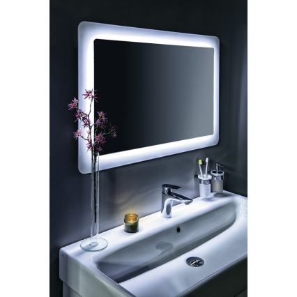 Gedy - Wand-Seifenspender PIRENEI 110 mm milchig Glas/glänzendes Chrom