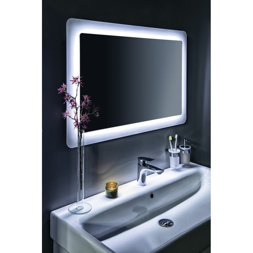 Gedy - Wand-Seifenspender PIRENEI 110 mm milchig Glas/glänzendes Chrom