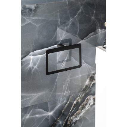 Gedy - Wandhandtuchhalter PIRENEI 15x23 cm matt schwarz