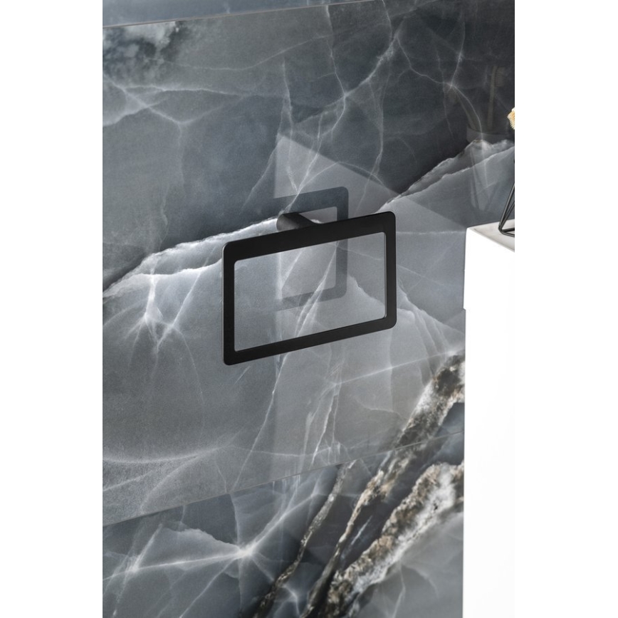 Gedy - Wandhandtuchhalter PIRENEI 15x23 cm matt schwarz