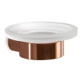 Gedy - Wandseifenschale PIRENEI Milchglas/Bronze