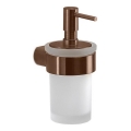 Gedy - Wandseifenspender PIRENEI 140 ml Milchglas/Bronze