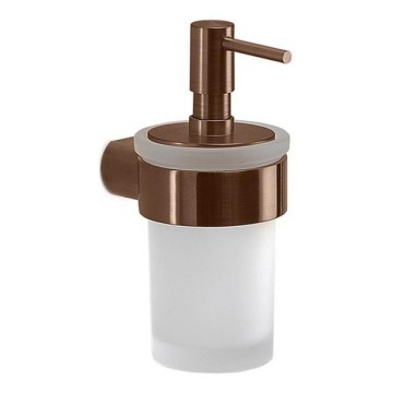 Gedy - Wandseifenspender PIRENEI 140 ml Milchglas/Bronze