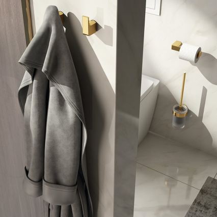 Gedy - WC-Papierhalter PIRENEI, mattgoldfarben