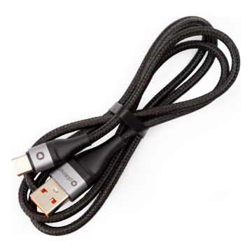 Geflochtenes USB-Kabel USB-A / USB-C Verbinder 18W 1m schwarz