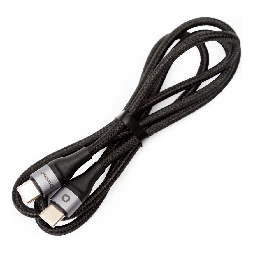 Geflochtenes USB-Kabel USB-C / USB-C Verbinder 60W 1m schwarz