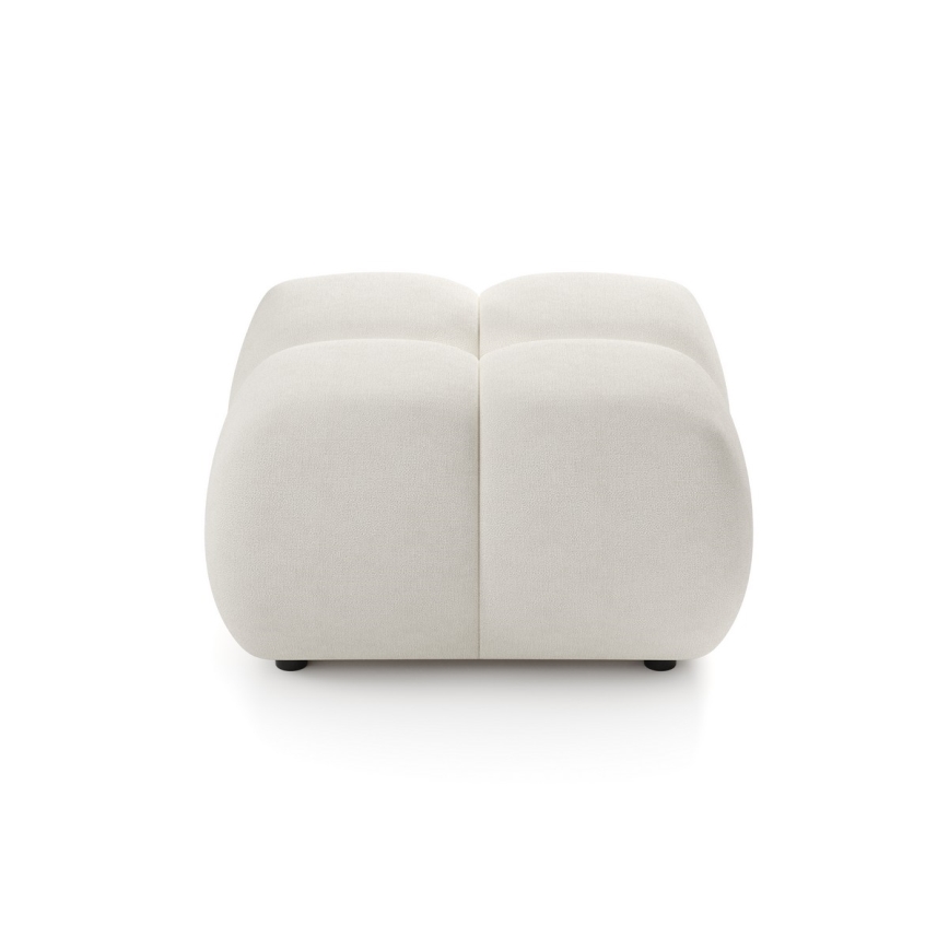 Gepolsterter Hocker ALMADA 72x72 cm, Beige