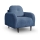 Gepolsterter Sessel CLOUDY, blau