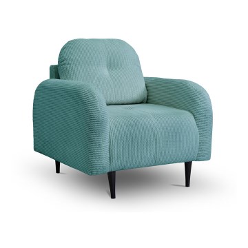 Gepolsterter Sessel CLOUDY türkis