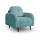 Gepolsterter Sessel CLOUDY türkis