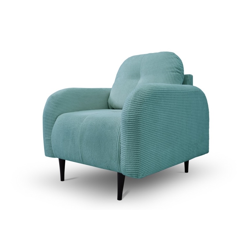 Gepolsterter Sessel CLOUDY türkis