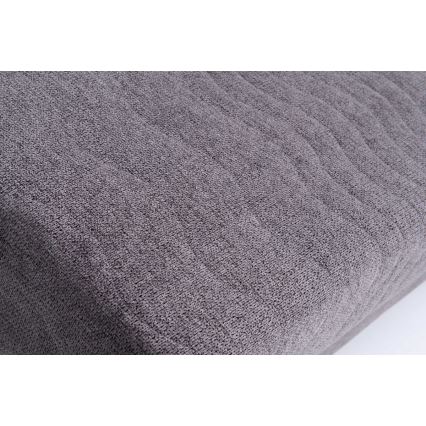 Gepolstertes, ausklappbares Dreisitzer-Schlafsofa PAUL mit Armlehnen, grau – ideal für den täglichen Schlaf