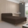 Gepolstertes Bett BRISBANE 110x200 cm braun