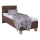 Gepolstertes Bett mit Matratze und integriertem Stauraum MARIA ONE 90x200 cm braun