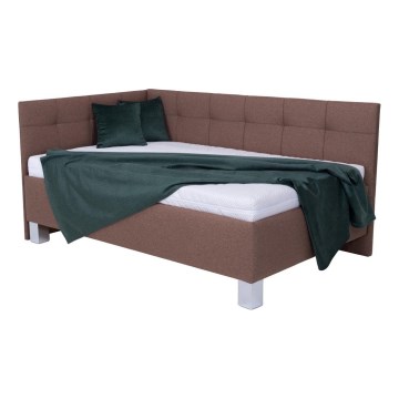 Gepolstertes Bett mit Stauraum ohne Matratze MARIA PETITE 120x200 cm braun