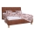Gepolstertes Bett mit Stauraum ohne Matratze VIOLET 160x200 cm Cognacbraun
