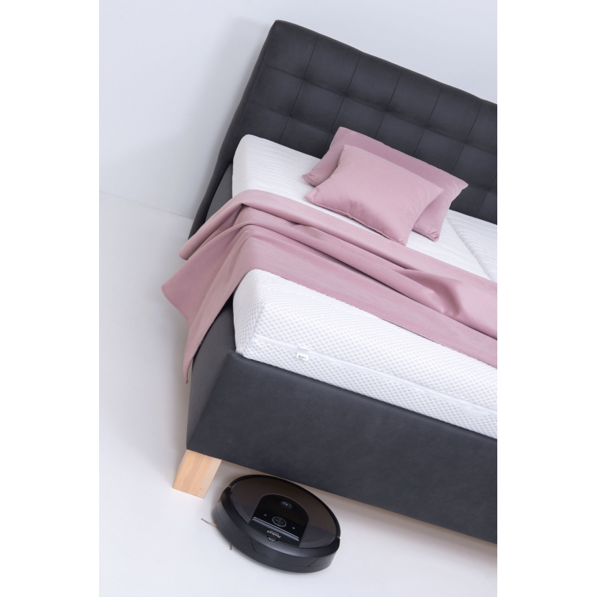 Gepolstertes Bett VIOLET 180x200 cm mit Stauraum ohne Matratze, anthrazit