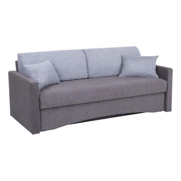 Gepolstertes Klappsofa mit Armlehnen PAUL grau